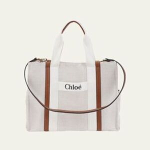 Chloe diaper bag - cream canvas